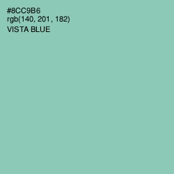 #8CC9B6 - Vista Blue Color Image