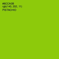 #8CCA0B - Pistachio Color Image