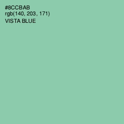 #8CCBAB - Vista Blue Color Image