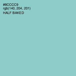 #8CCCC9 - Half Baked Color Image