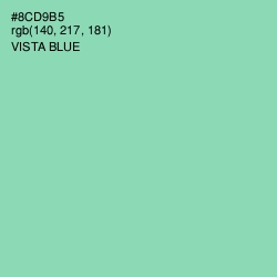 #8CD9B5 - Vista Blue Color Image