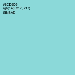 #8CD9D9 - Sinbad Color Image