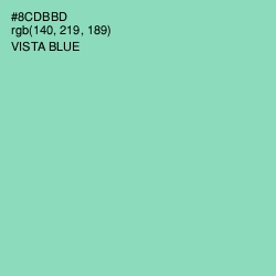 #8CDBBD - Vista Blue Color Image