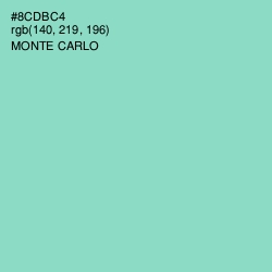 #8CDBC4 - Monte Carlo Color Image
