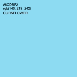 #8CDBF2 - Cornflower Color Image
