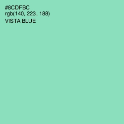 #8CDFBC - Vista Blue Color Image