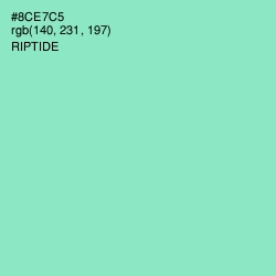 #8CE7C5 - Riptide Color Image