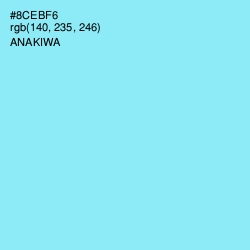 #8CEBF6 - Anakiwa Color Image