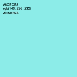 #8CECE8 - Anakiwa Color Image