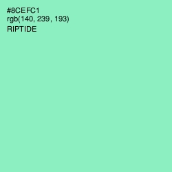 #8CEFC1 - Riptide Color Image