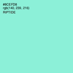 #8CEFD8 - Riptide Color Image