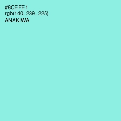 #8CEFE1 - Anakiwa Color Image