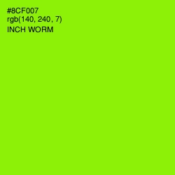 #8CF007 - Inch Worm Color Image