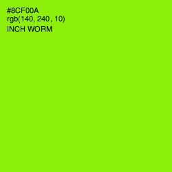 #8CF00A - Inch Worm Color Image