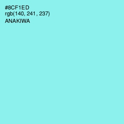 #8CF1ED - Anakiwa Color Image