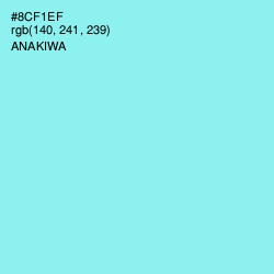 #8CF1EF - Anakiwa Color Image