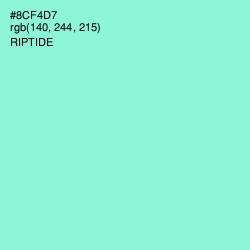 #8CF4D7 - Riptide Color Image