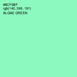 #8CF9BF - Algae Green Color Image