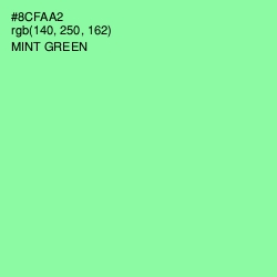 #8CFAA2 - Mint Green Color Image