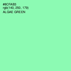 #8CFAB3 - Algae Green Color Image