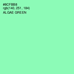 #8CFBB8 - Algae Green Color Image