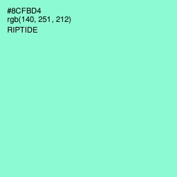 #8CFBD4 - Riptide Color Image