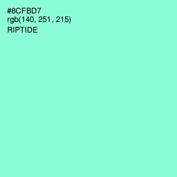 #8CFBD7 - Riptide Color Image