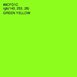 #8CFD1C - Green Yellow Color Image