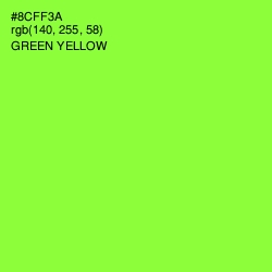 #8CFF3A - Green Yellow Color Image