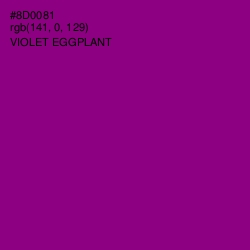 #8D0081 - Violet Eggplant Color Image