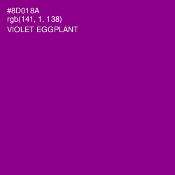 #8D018A - Violet Eggplant Color Image