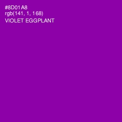 #8D01A8 - Violet Eggplant Color Image