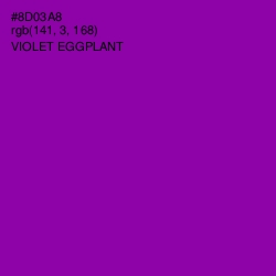 #8D03A8 - Violet Eggplant Color Image