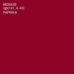 #8D0428 - Paprika Color Image