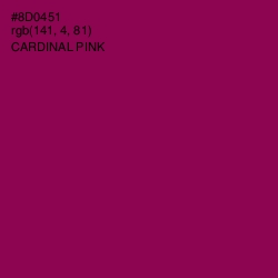 #8D0451 - Cardinal Pink Color Image