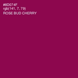 #8D074F - Rose Bud Cherry Color Image