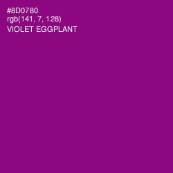 #8D0780 - Violet Eggplant Color Image