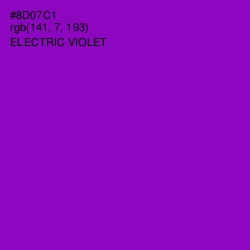 #8D07C1 - Electric Violet Color Image