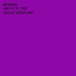 #8D08A6 - Violet Eggplant Color Image