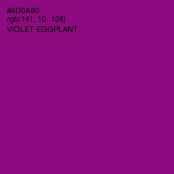 #8D0A80 - Violet Eggplant Color Image