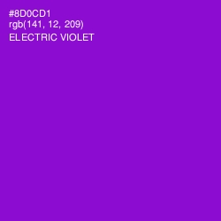 #8D0CD1 - Electric Violet Color Image