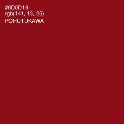 #8D0D19 - Pohutukawa Color Image