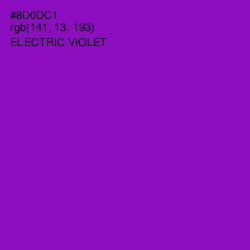 #8D0DC1 - Electric Violet Color Image