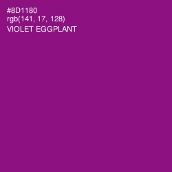 #8D1180 - Violet Eggplant Color Image