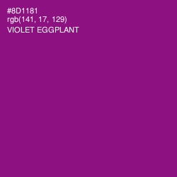 #8D1181 - Violet Eggplant Color Image