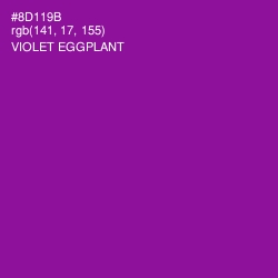 #8D119B - Violet Eggplant Color Image