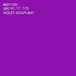 #8D11AD - Violet Eggplant Color Image