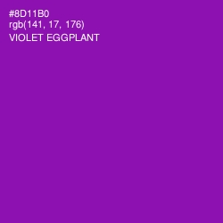 #8D11B0 - Violet Eggplant Color Image