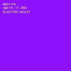 #8D11FA - Electric Violet Color Image