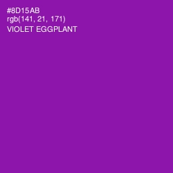 #8D15AB - Violet Eggplant Color Image